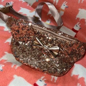 Rose gold glitter Fanny pack